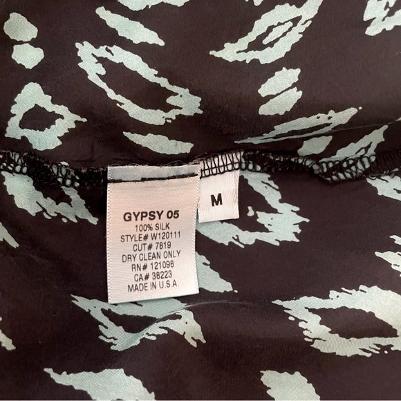 GYPSY 05 Jaclyn Silk Maxi Dress in Marine. Size Medium - Picture 5 of 5